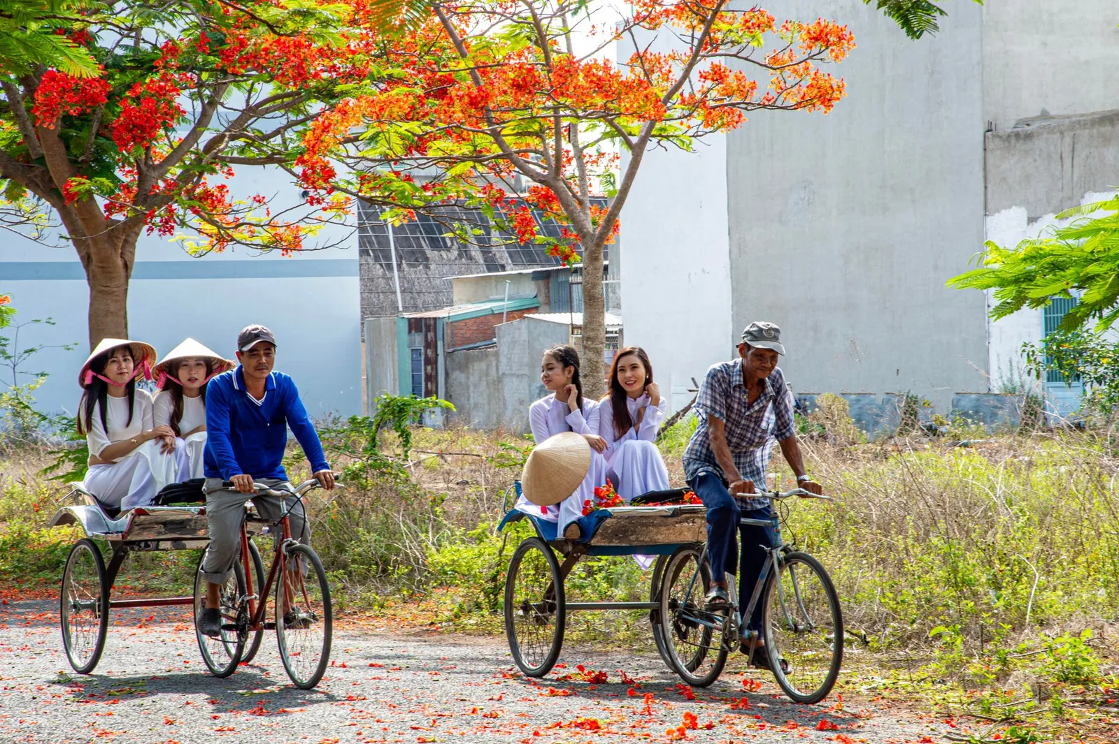 Người lái xích lô tại trung tâm Hà Nội
