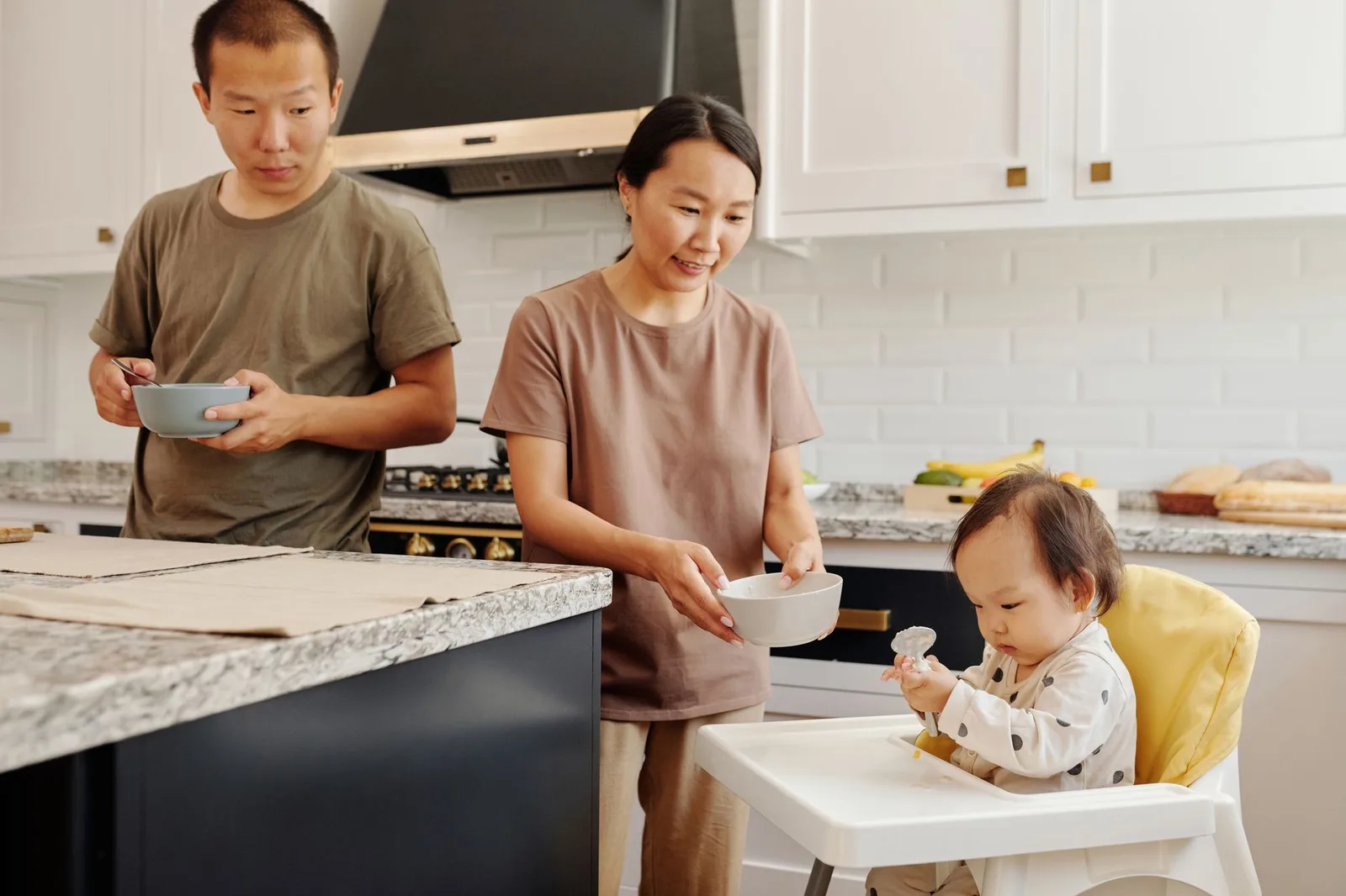 Căn bếp lưu trú gọn gàng và an toàn cho trẻ nhỏ