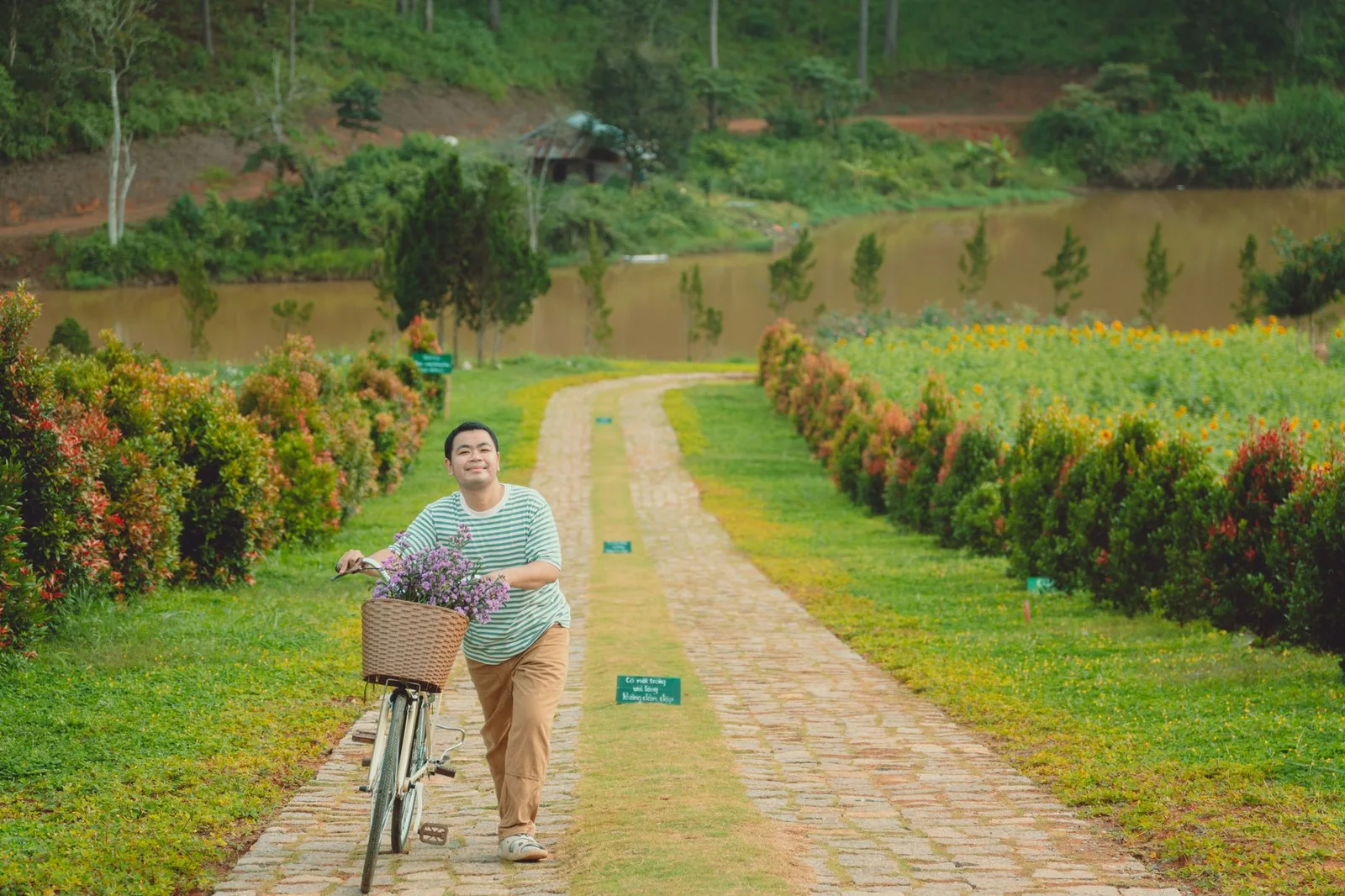 Vườn hoa nằm trên cung đường tham quan Đà Lạt thơ mộng
