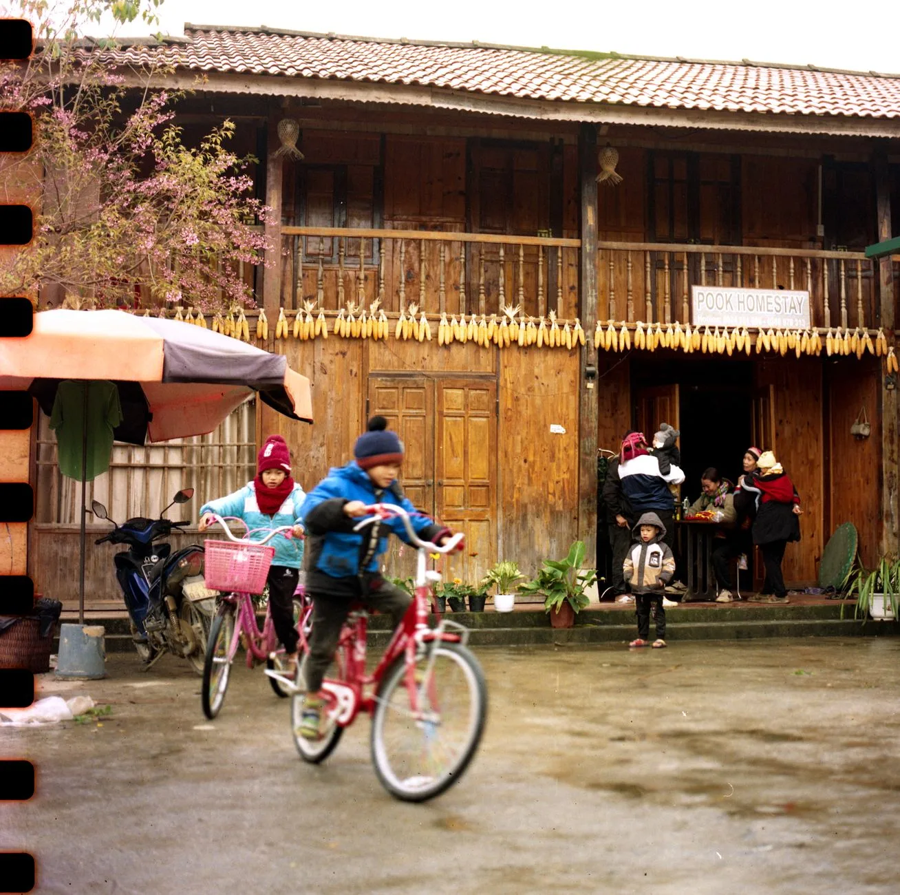 Dãy phòng homestay yên tĩnh trong mùa thấp điểm