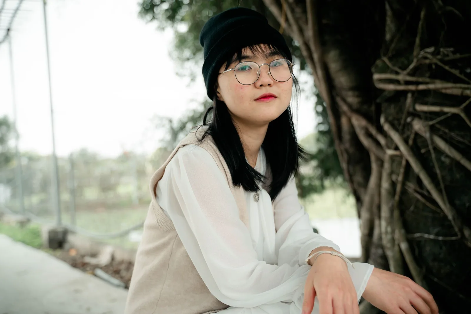Phối áo lụa nhiều lớp để giữ ấm vào mùa đông