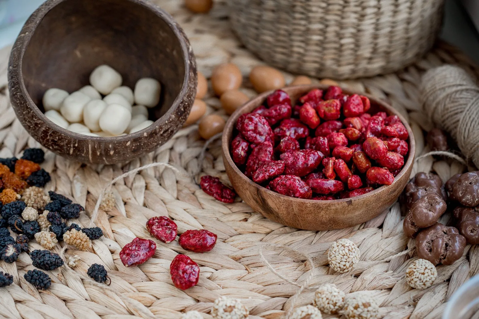Nguyên liệu làm nhân bánh trung thu thập cẩm